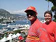 SM Thomas Pfender und AB Friedhelm Holthaus mit Blick über den Hafen von Monte Carlo