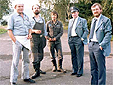 Robert Dupick, ZFü Klaus-Gerd Kreide, GrFü Rolf Wunderlich, Hubert Flöper (OB Balve)  und StvOB Hubertus Wieja