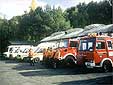 DRK- und Feuerwehrfahrzeuge