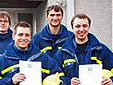 Thorsten Hilker, David Kleimusch und Dennis Walla (v.r.) sind ausgebildete THW-Helfer (Foto Götz Wege, OV Iserlohn)